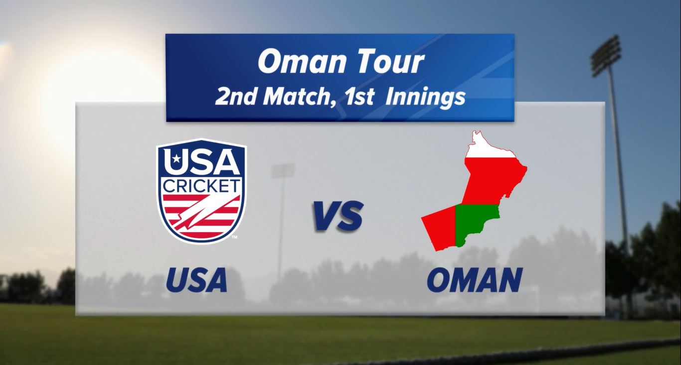 USA v Oman Match 2 – 1st Innings Highlights
